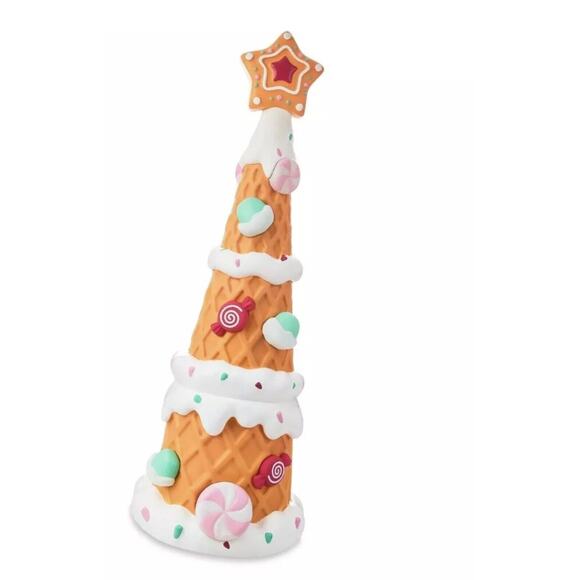 Light Up Pastel Gingerbread Waffle Tree 36" Blow Mold LED Christmas Holiday Time - Picture 1 of 10